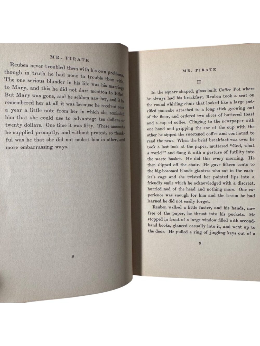 Mr Pirate A Romance 1937 First Edition Hardcover By A.B. Shiffrin Dust Jacket - Picture 11 of 16